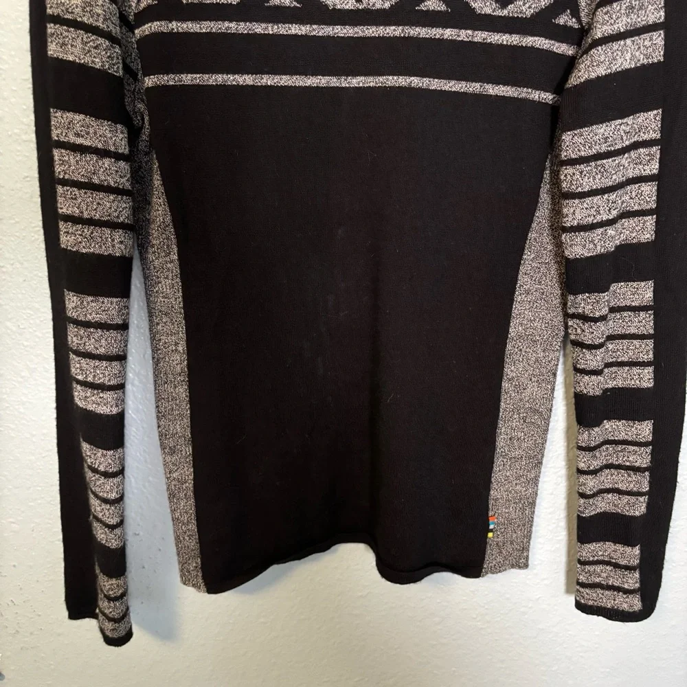 Smartwool Women’s Dacono Ski Sweater Black Geometric - Picture 6 of 11
